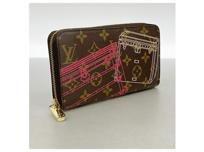 Portafoglio Zippy Louis Vuitton Monogram Trunk Marrone Rosa - vista 2