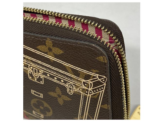 Portafoglio Zippy Louis Vuitton Monogram Trunk Marrone Rosa - vista 6