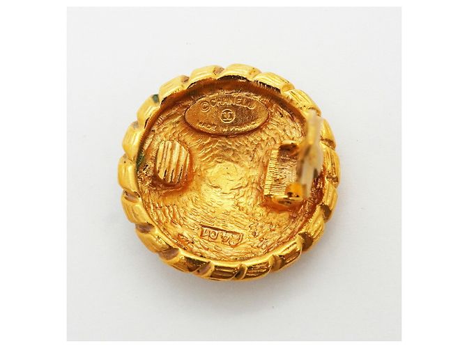 Chanel Gold Clip-On Ohrringe Golden - Ansicht 4