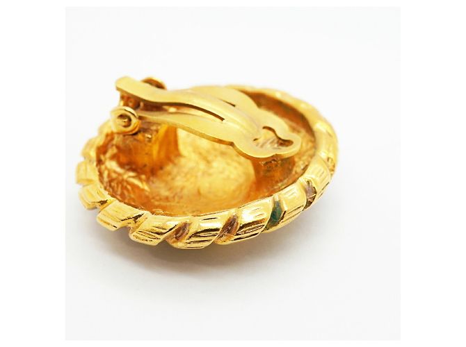 Chanel Gold Clip-On Ohrringe Golden - Ansicht 6