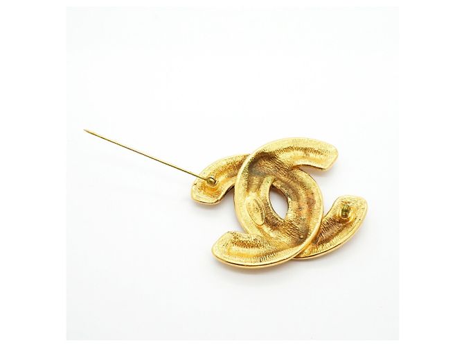 Broche Chanel banhada a ouro Dourado - vista 6