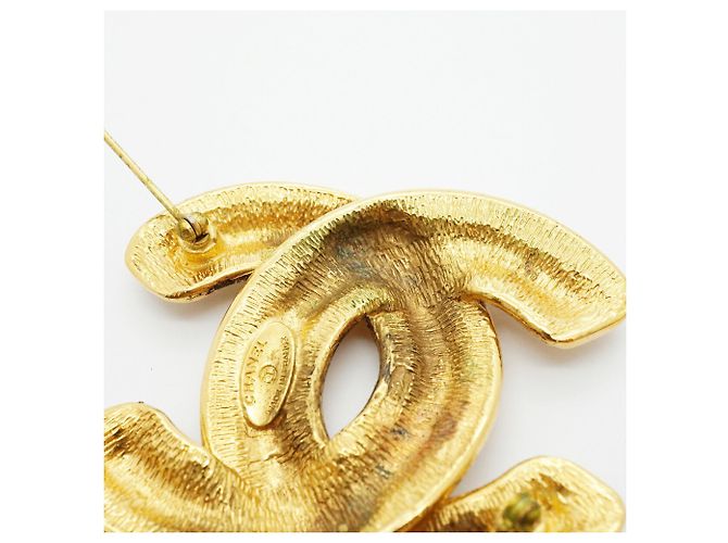 Broche Chanel banhada a ouro Dourado - vista 7
