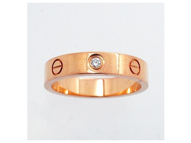 Anello Mini Love Cartier in oro rosa 18K - vista 2