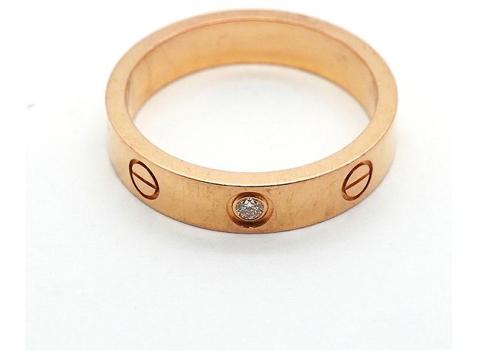 Anello Mini Love Cartier in oro rosa 18K - vista 3
