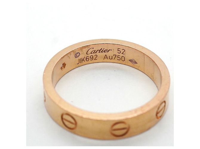 Anello Mini Love Cartier in oro rosa 18K - vista 4