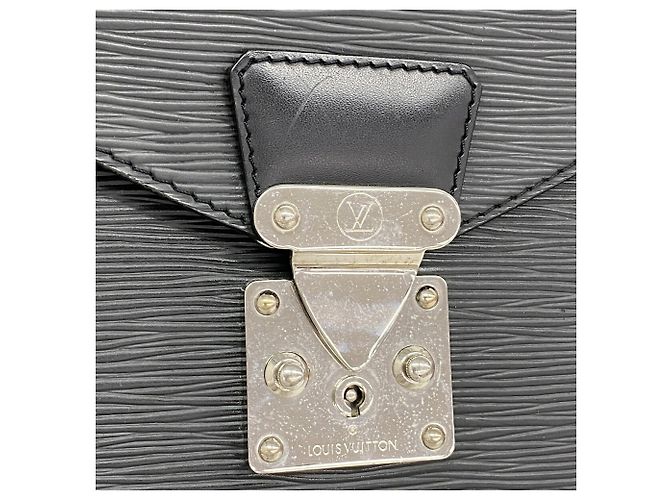 Sac à main Louis Vuitton Epi Monceau 28 Noir - Ansicht 10