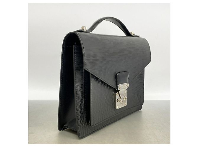 Sac à main Louis Vuitton Epi Monceau 28 Noir - Ansicht 2