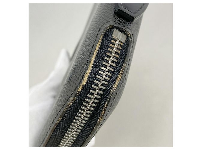 Portafoglio lungo Louis Vuitton Taiga Organizer Atoll Nero - vista 6
