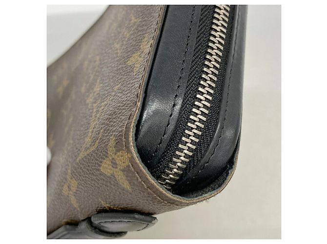 Louis Vuitton Monogram Macassar Zippy XL Long Wallet Brown - view 6