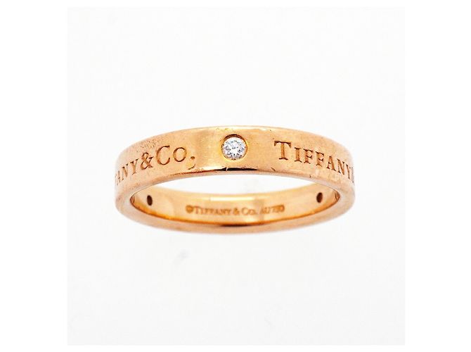 Autre Marque Tiffany & Co. Ringband aus 18K Roségold mit Diamant - Ansicht 2