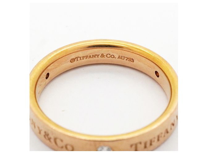 Autre Marque Tiffany & Co. Ringband aus 18K Roségold mit Diamant - Ansicht 4