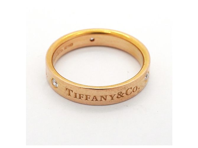 Autre Marque Tiffany & Co. Ringband aus 18K Roségold mit Diamant - Ansicht 5