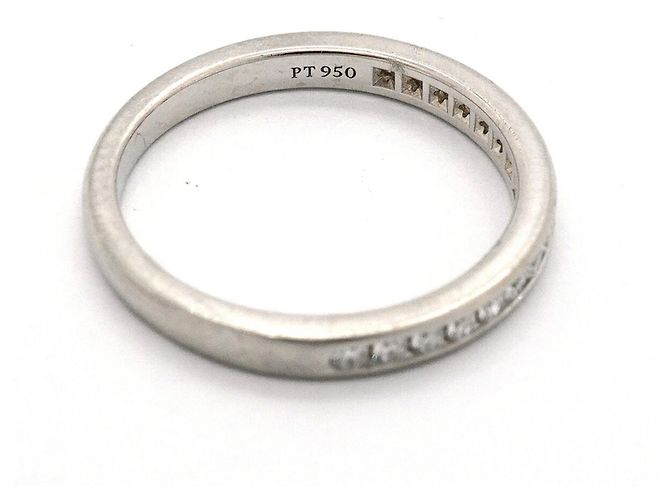 Autre Marque Tiffany & Co. Half Eternity Band Ring mit Kanalfassung - Ansicht 5