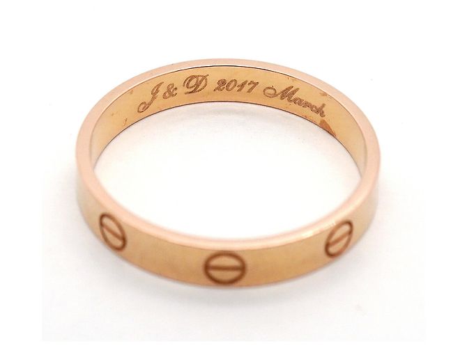 Bague Mini Love Cartier en or rose 18K - vue 5