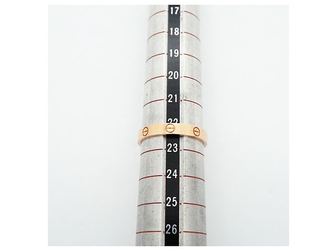 Bague Mini Love Cartier en or rose 18K - vue 6
