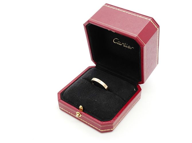 Bague Mini Love Cartier en or rose 18K - vue 8
