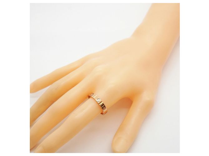 Bague Mini Love Cartier en or rose 18K - vue 7