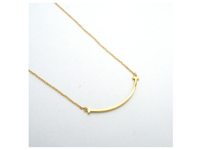 Autre Marque Tiffany & Co. Collana T Smile Small - Oro giallo 18K - vista 2