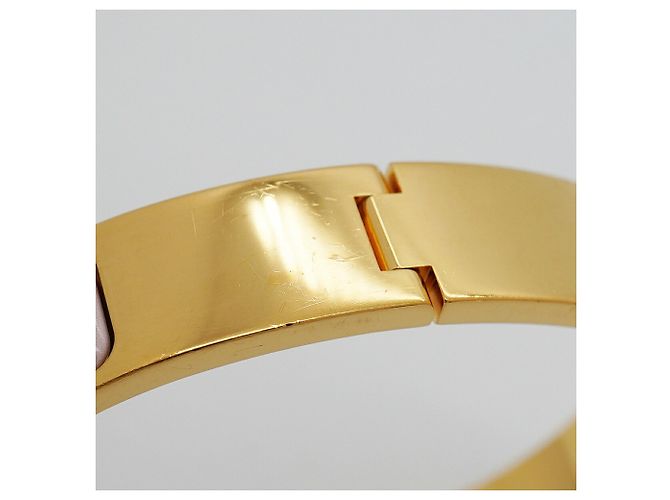 Bracciale Hermès Clic Clac PM GP Plated Gold Pink Rosa D'oro - vista 7