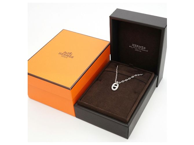 Hermès Hermes New Farandole Halskette in 18K Weißgold mit Diamant - Ansicht 7