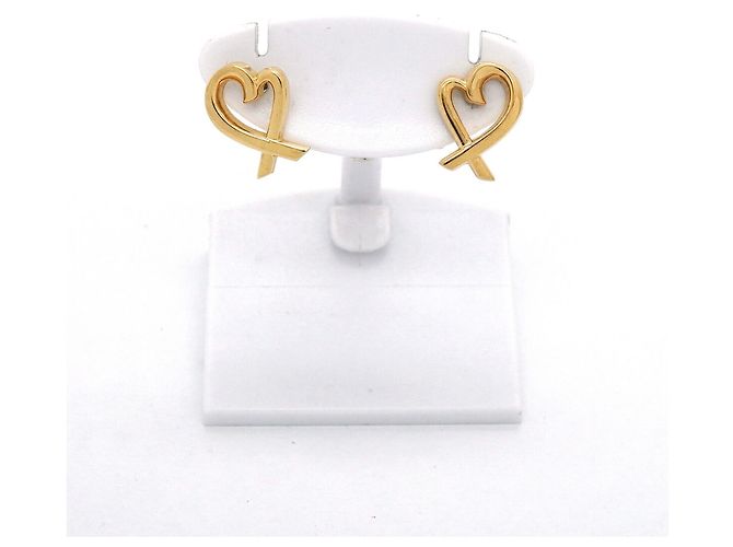Autre Marque Orecchini Tiffany & Co. Loving Heart in oro giallo 18K - vista 2
