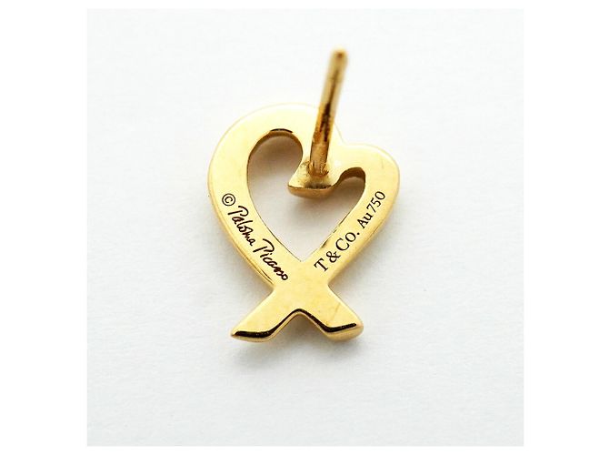 Autre Marque Orecchini Tiffany & Co. Loving Heart in oro giallo 18K - vista 4