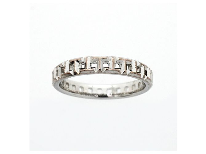 Autre Marque Anello Tiffany & Co. T True Narrow in oro bianco 18K - vista 2