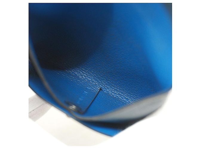 Hermès Hermes Bastia Verso Evercolor Coin Case Blu navy - vista 4
