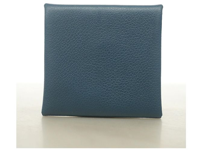 Hermès Hermes Bastia Verso Evercolor Coin Case Blu navy - vista 8