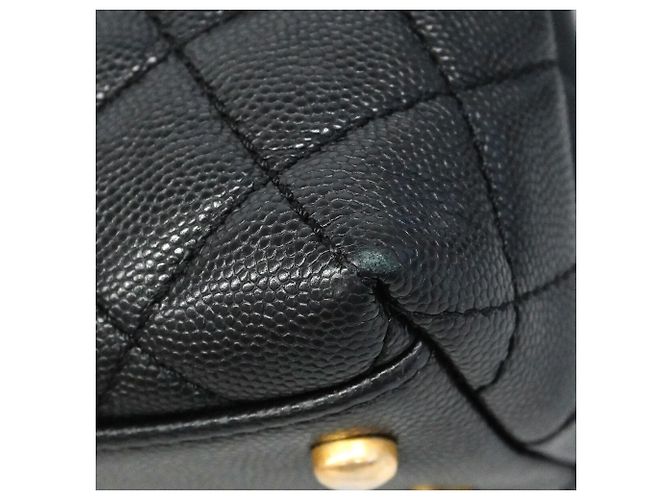 Coco Handle Borsa a mano Chanel in vitello grana nero - vista 6