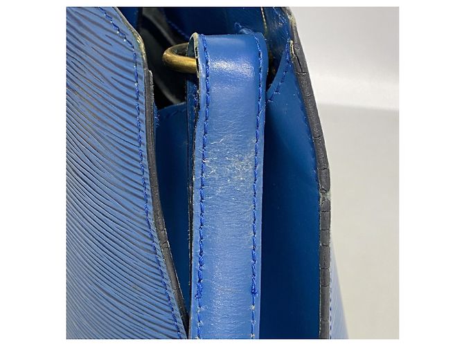 Louis Vuitton Epi Cluny Schultertasche Blau - Ansicht 9