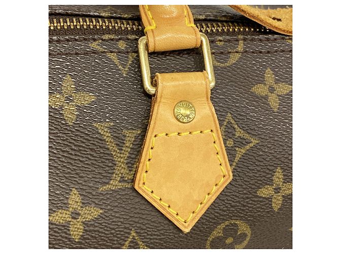 Sac à main Louis Vuitton Monogram Speedy 35 Marron - vue 9