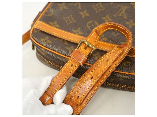 Borsa a tracolla Louis Vuitton Monogram Jeune Fille MM Marrone - vista 8