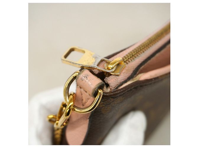 Louis Vuitton Monogram Pallas Clutch Handbag Pink - view 7