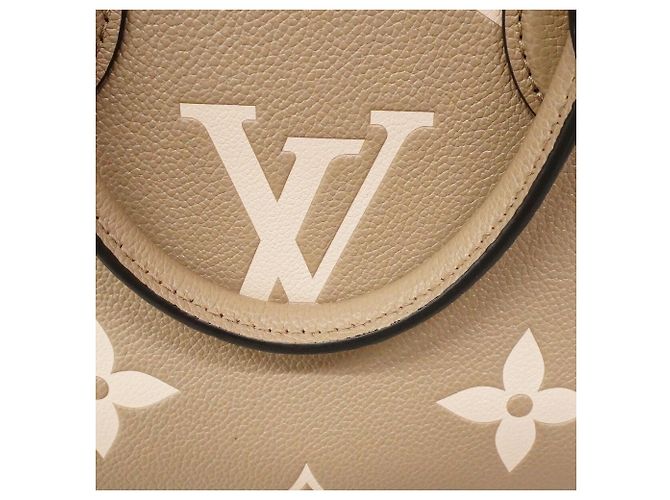 Sac à main Louis Vuitton Monogram Empreinte Bicolor OnTheGo PM Gris Écru - vue 10