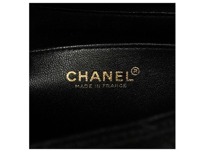 Timeless Borsa a tracolla Chanel in vitello grana nera Nero - vista 5