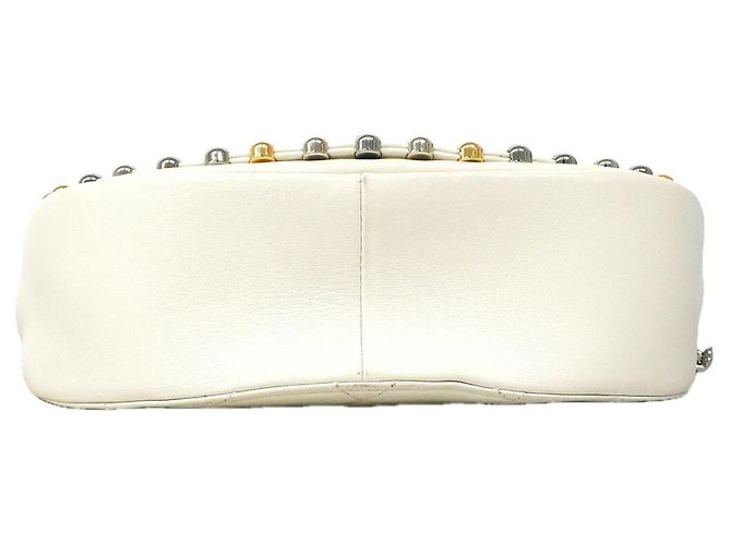 Bolsa de Ombro Chanel Matelassé Branco - vista 3