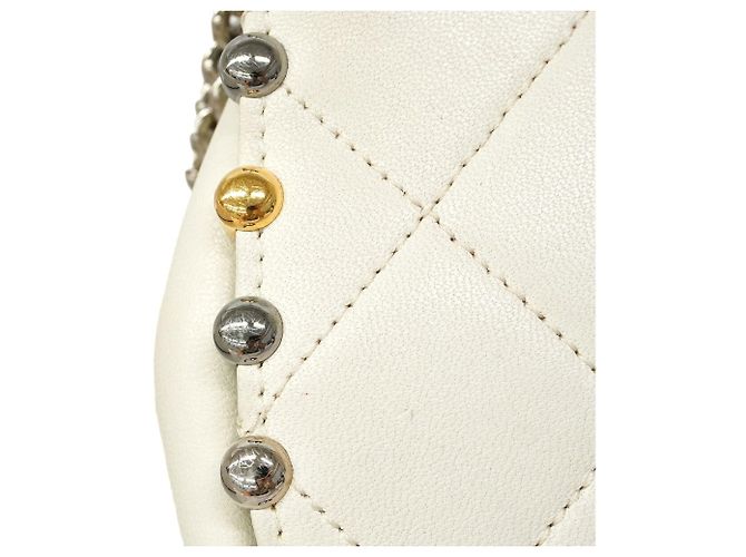 Bolsa de Ombro Chanel Matelassé Branco - vista 7