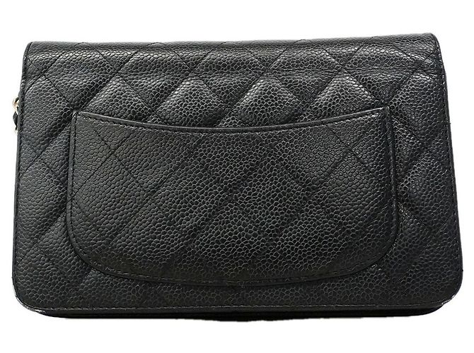 Carteira de Ombro com Corrente Chanel Matelassé Preto - vista 14