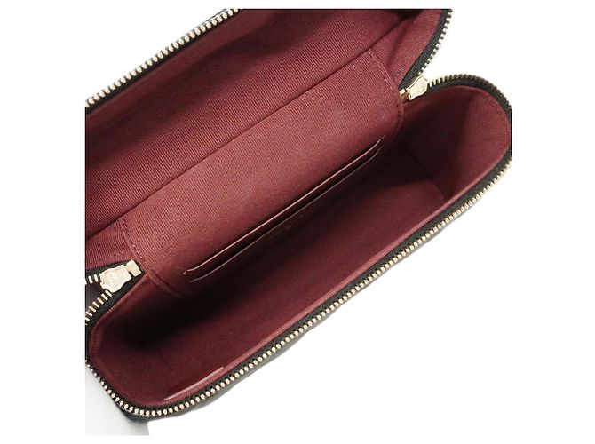 Borsa Vanity Chanel in pelle di vitello martellata nera Nero - vista 4
