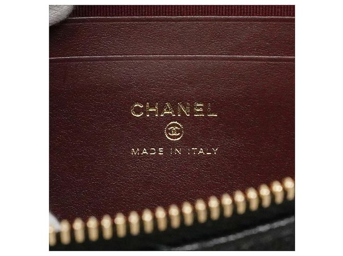 Borsa Vanity Chanel in pelle di vitello martellata nera Nero - vista 5