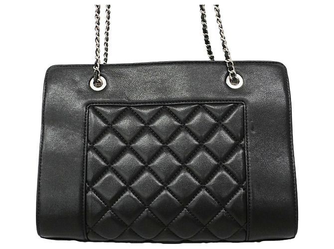 Borsa a tracolla con catena Chanel Mademoiselle Nero - vista 10