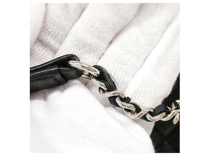Borsa a tracolla con catena Chanel Mademoiselle Nero - vista 8