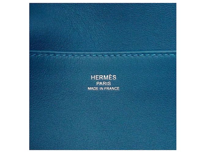 Hermès Sac à main Hermes Alzan Mini Bleu - vue 5