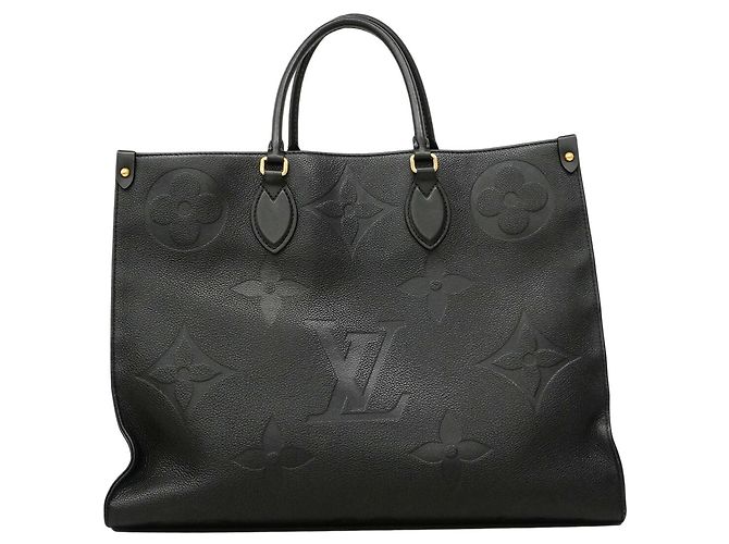 Saco Tote Louis Vuitton Monogram Empreinte OnTheGo GM Preto - vista 13