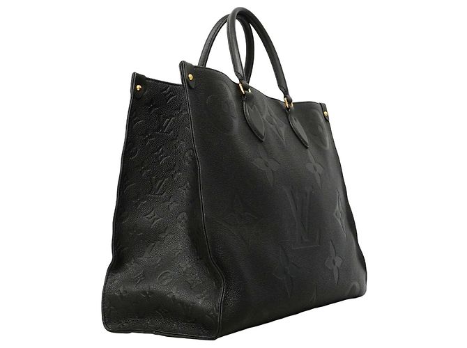 Saco Tote Louis Vuitton Monogram Empreinte OnTheGo GM Preto - vista 2