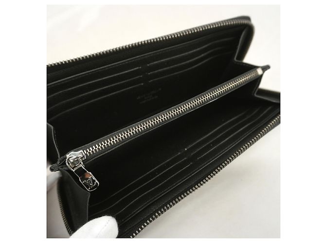 Cartera Zippy Louis Vuitton Monogram Eclipse Negro - vista 3