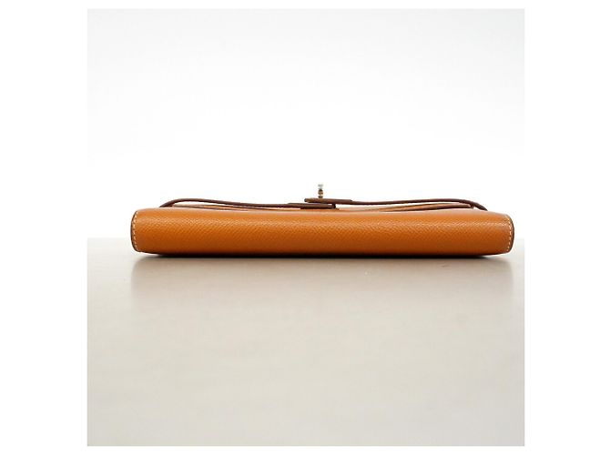 Hermès Portafoglio Hermes Kelly Long in pelle Epsom D'oro - vista 3