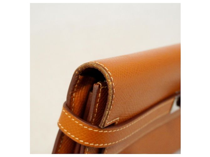Hermès Portafoglio Hermes Kelly Long in pelle Epsom D'oro - vista 6