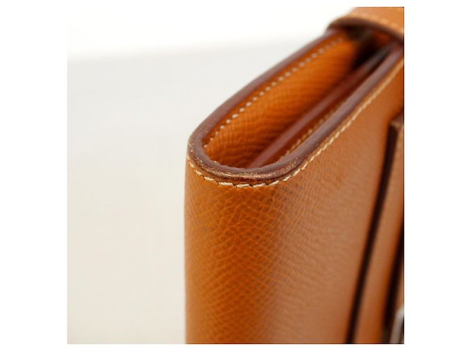 Hermès Portafoglio Hermes Kelly Long in pelle Epsom D'oro - vista 7